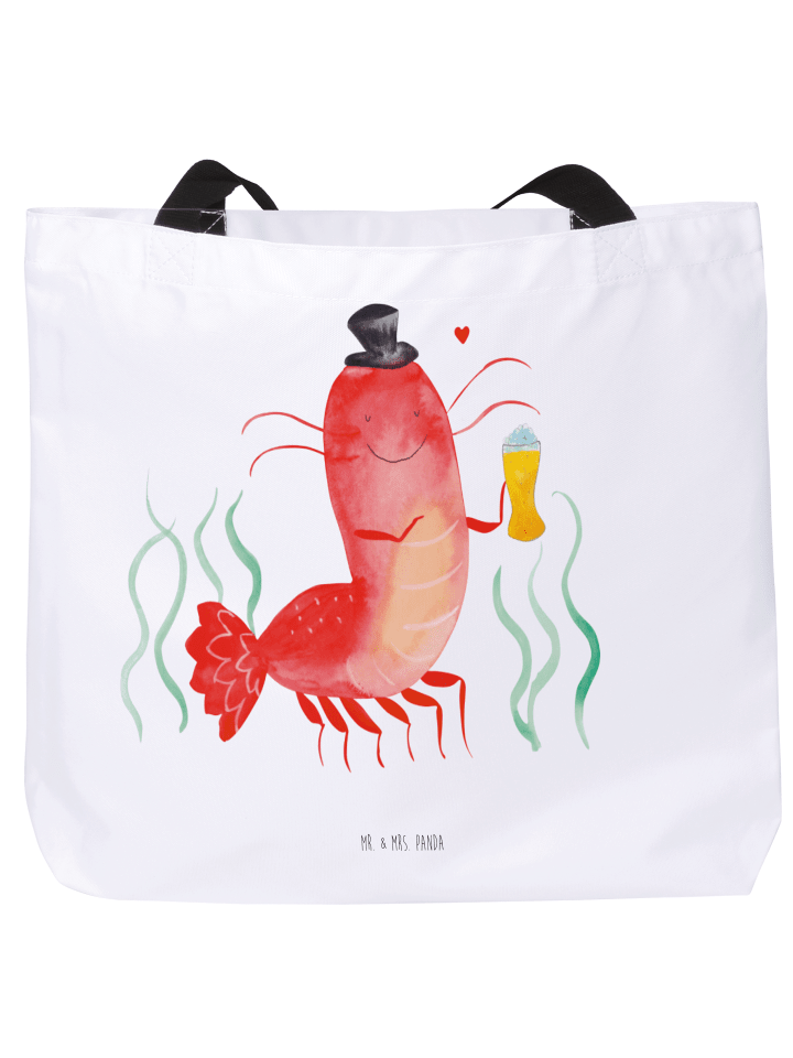 Tasche Hummer Weizen ohne Spruch in Weiß