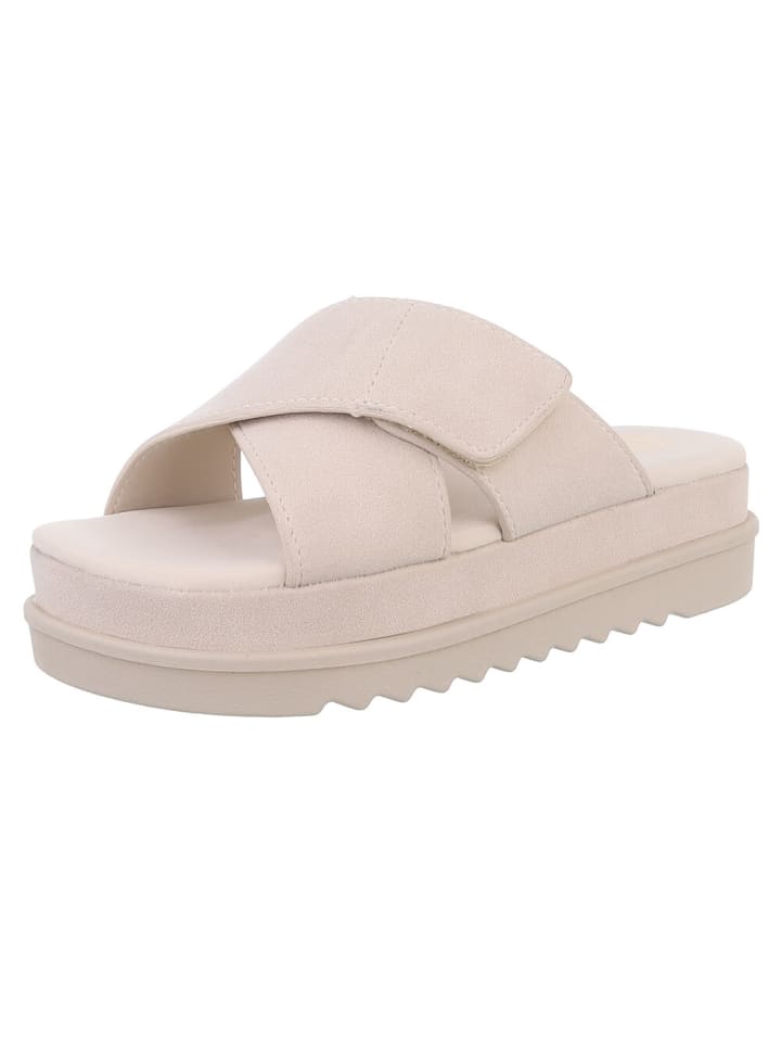Sandale & Sandalette in Beige