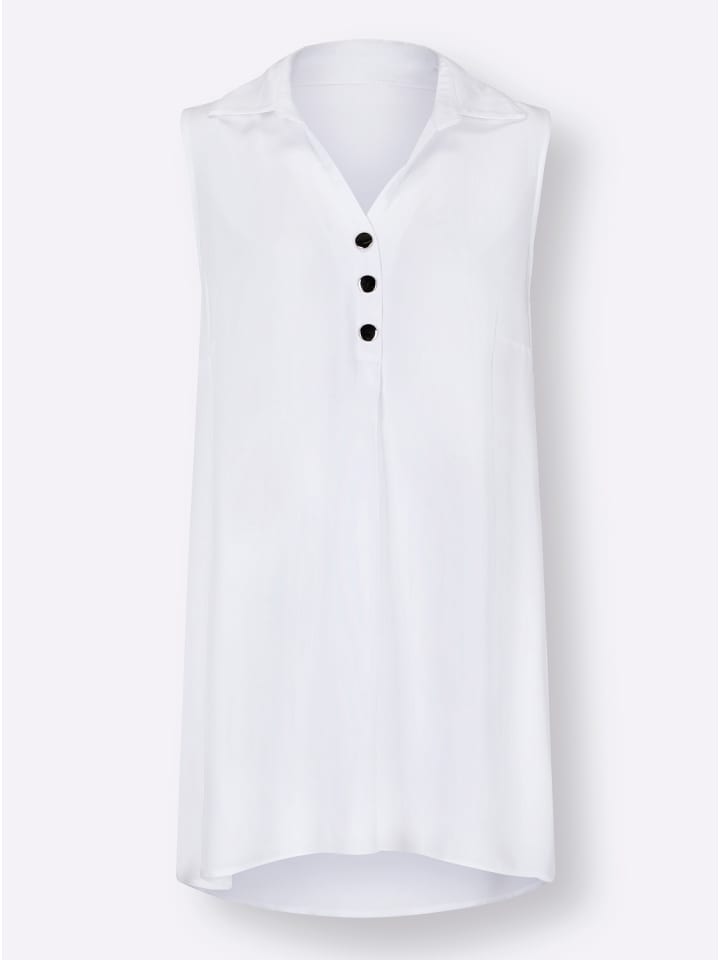 Longbluse in ecru