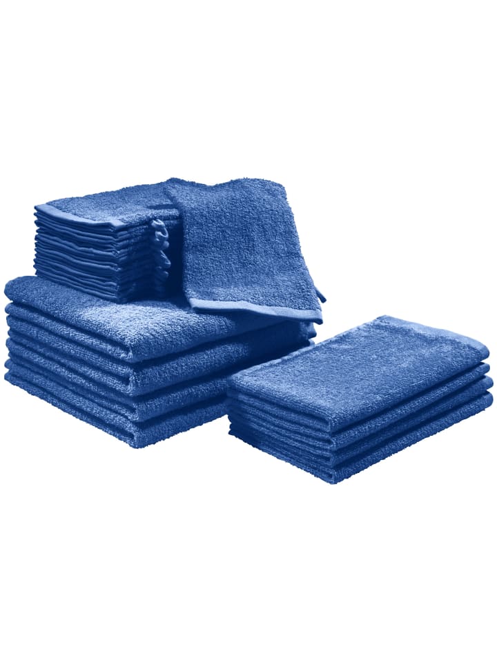 Frottier, Leichtfrottier Frottier-Set 20-tlg. Oceanside in royalblau