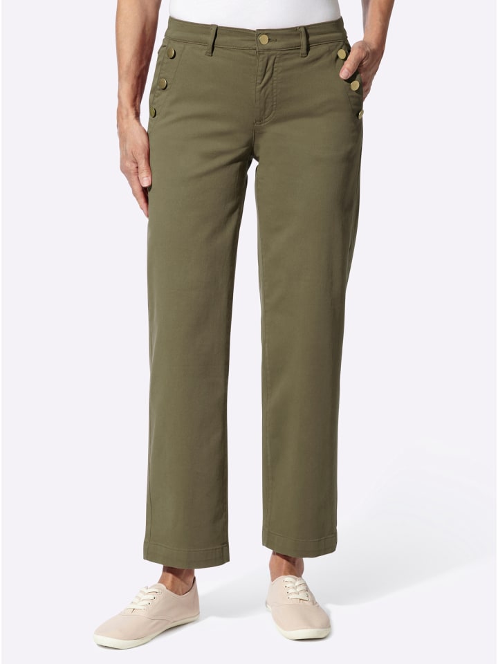 Stretch-Hose in oliv