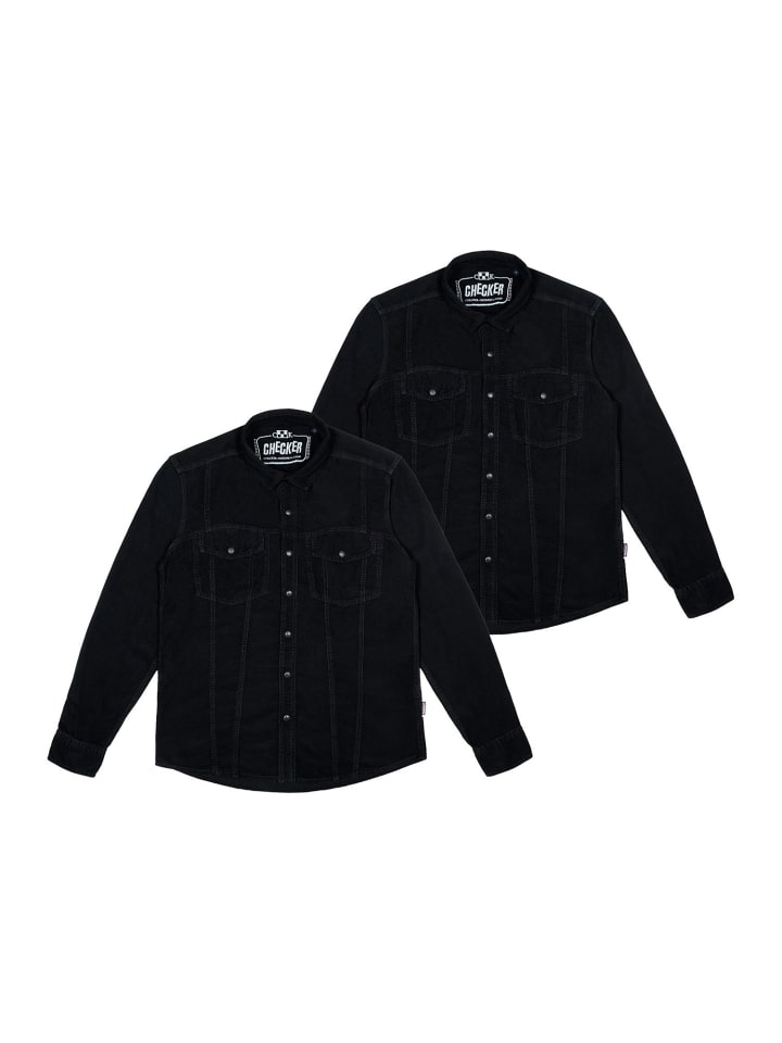 Hemd Dynasty Cord in Black, Black