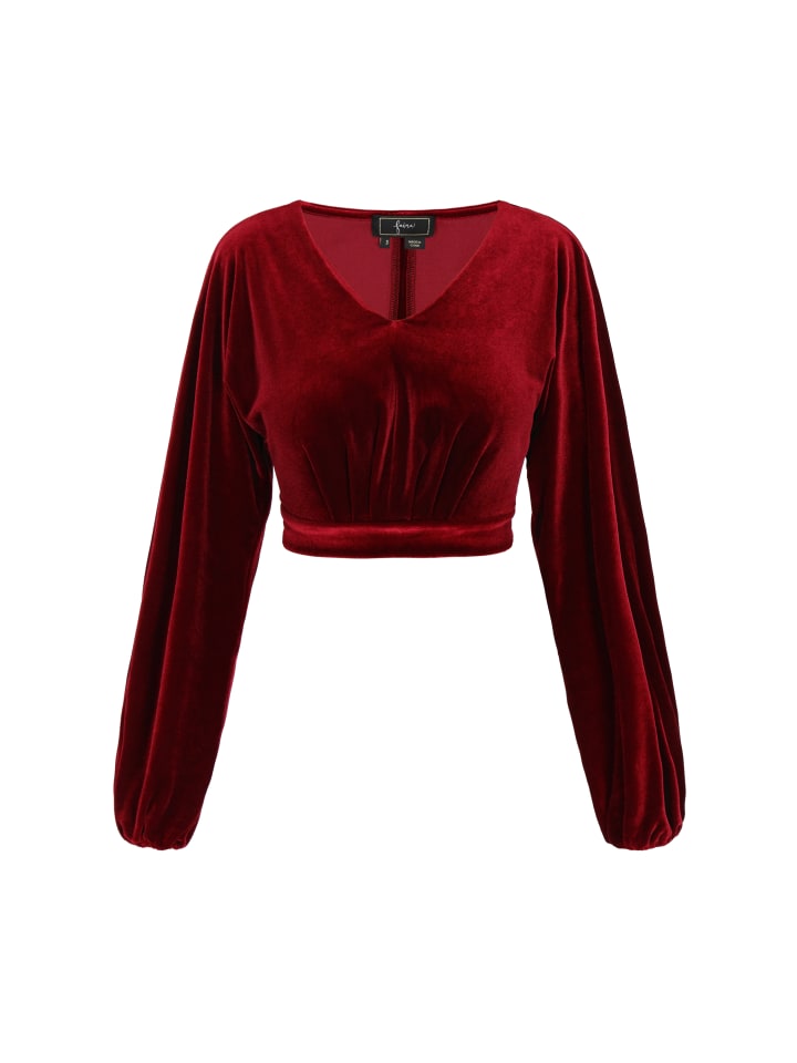 Women Blouse in burgundy
