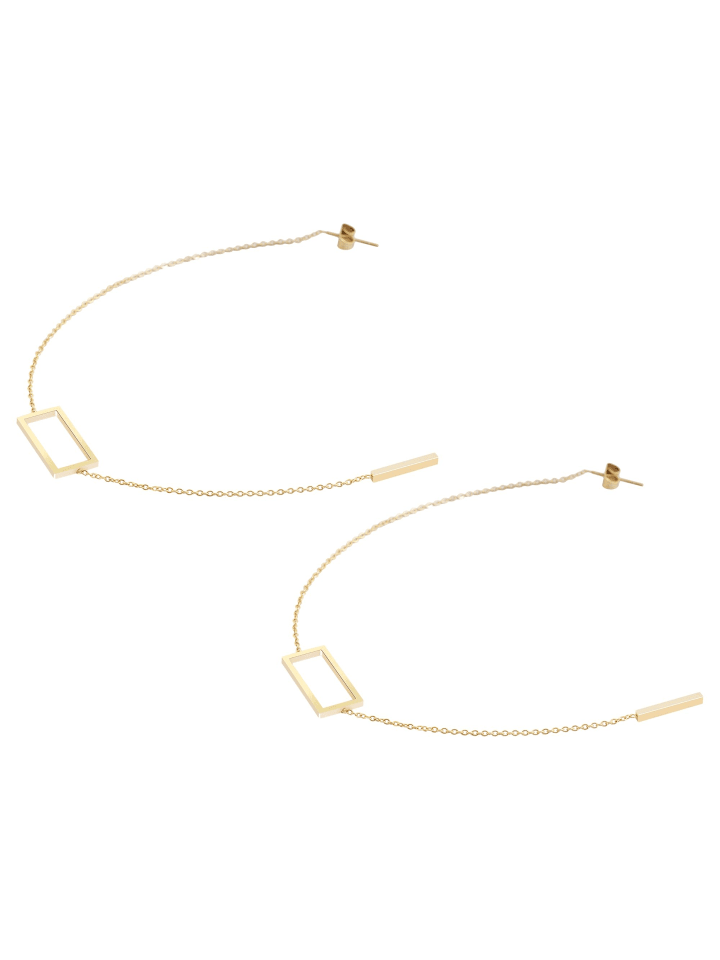 Damen Ohrringe aus Edelstahl in gold