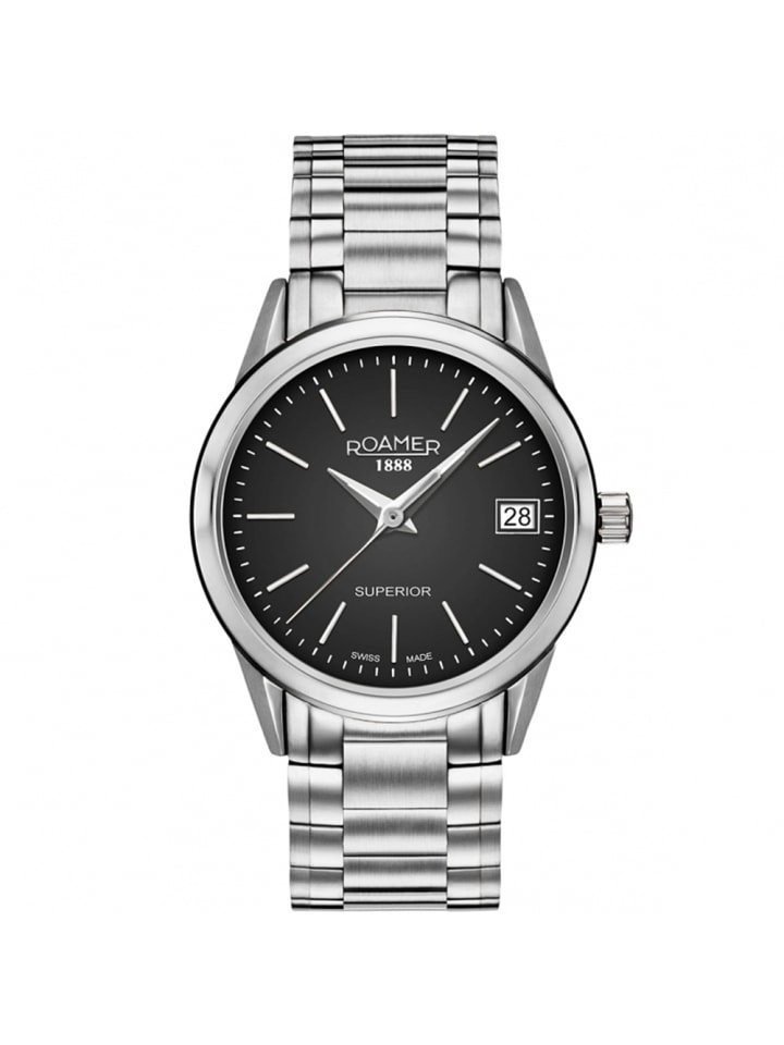 Schweizer Uhr Superior 3H Ladies Silberfarben in silber