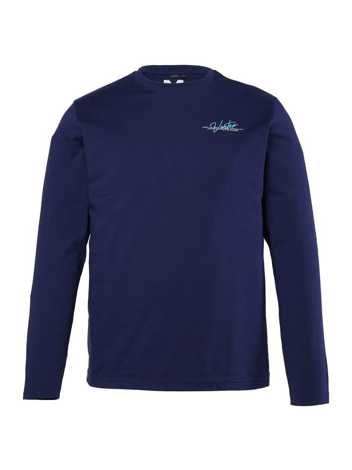 Kurzarm T-Shirt in nachtblau