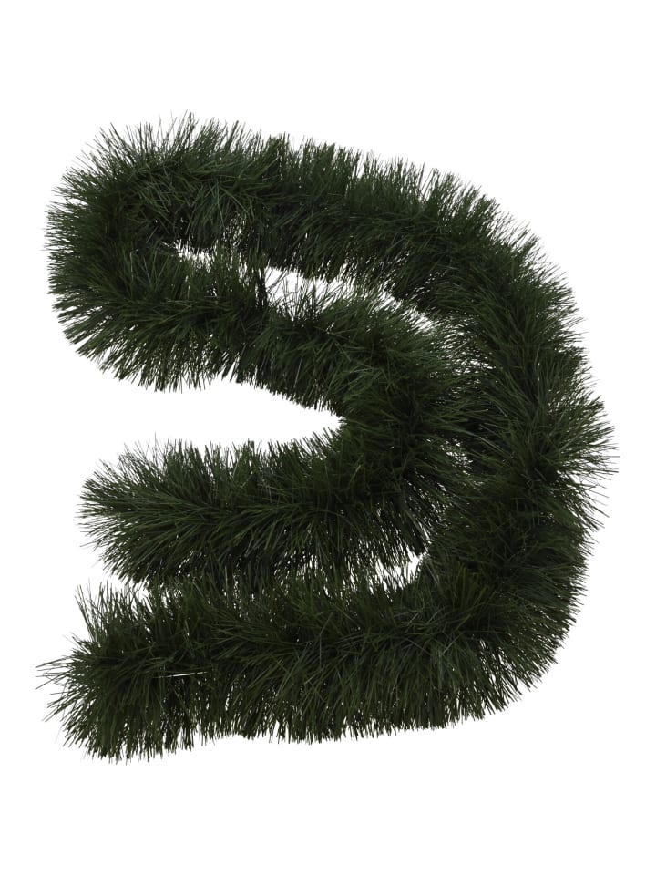Weihnachtsgirlande, Baumgirlande in Grün, 270 cm
