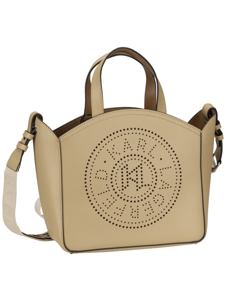 Handtasche K/Circle SM Perforated in Safari