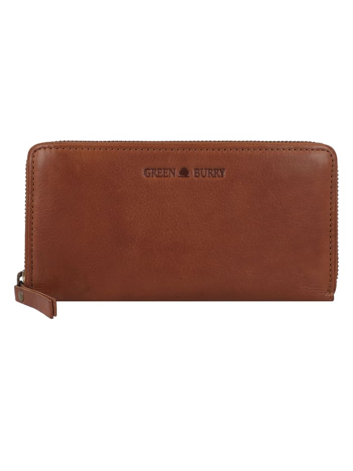 Colombiana Geldbörse RFID Schutz Leder 20 cm nougat