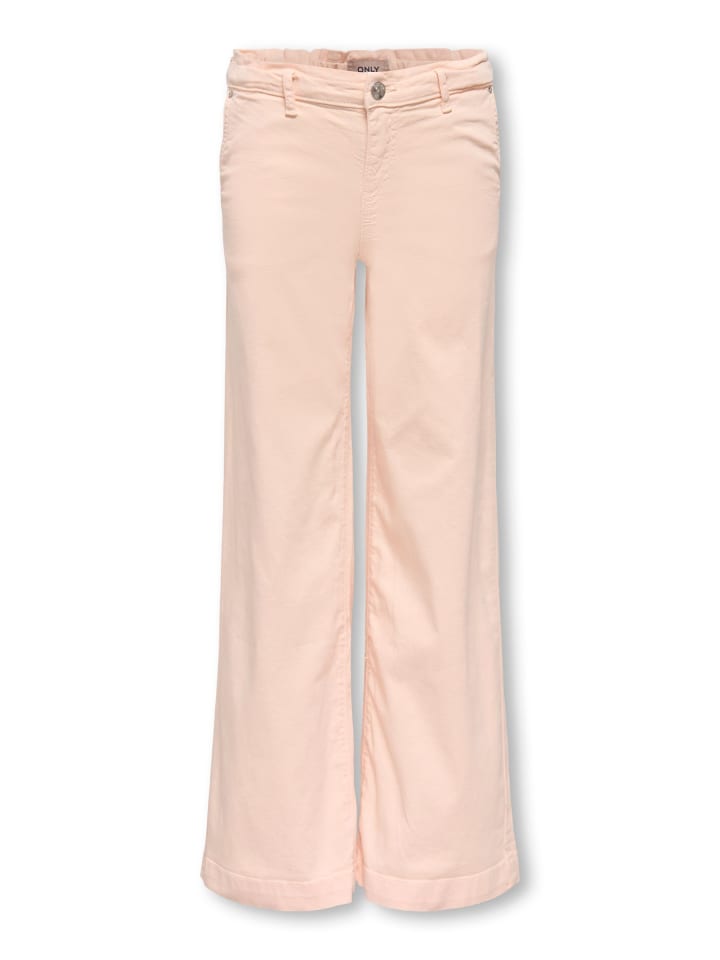 Hose mit weitem Beinschnitt in Pale Peach