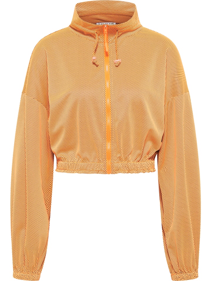 Damen Jacke Cropped in Orange