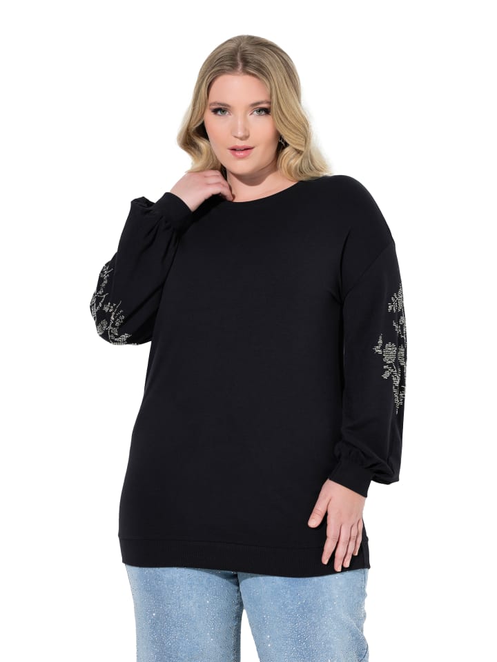 Sweatshirt in schwarz