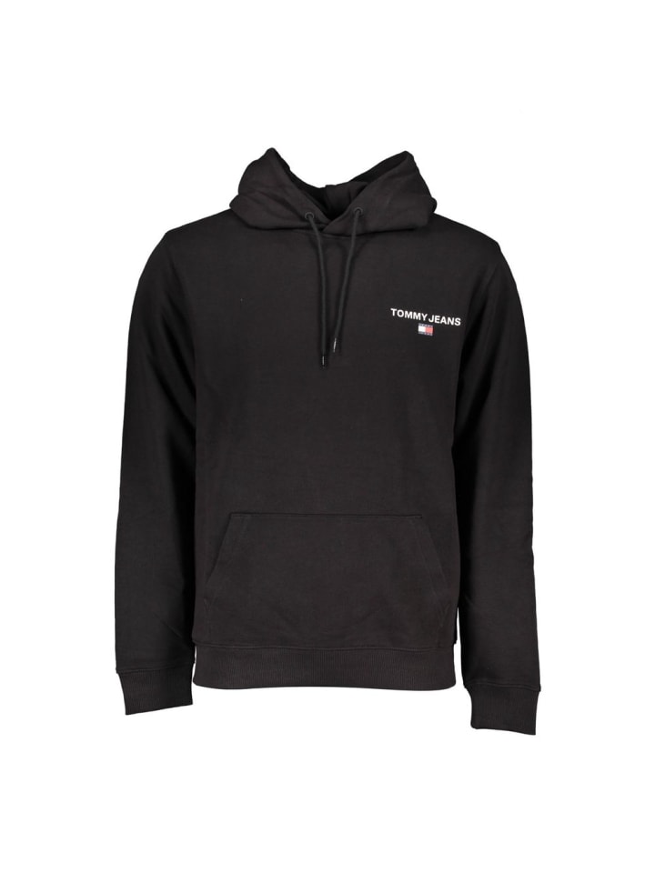 Schwarz Baumwolle Herren Sweatshirt