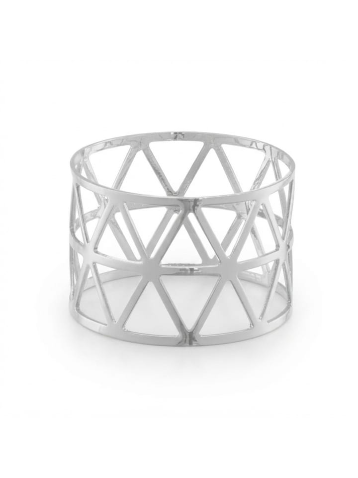 12 x Serviettenringe in Silber
