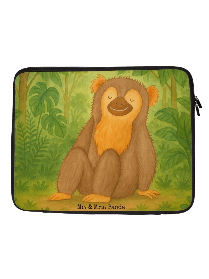 Notebook Tasche Affe Design ohne Spruch in Weiß