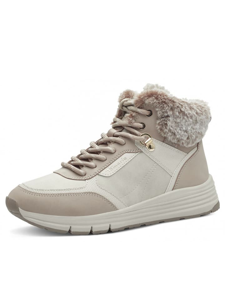 Schnürstiefel  in Beige