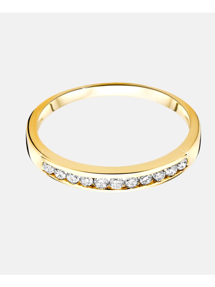 Eternity-Ring aus 585 Gelbgold mit Diamant