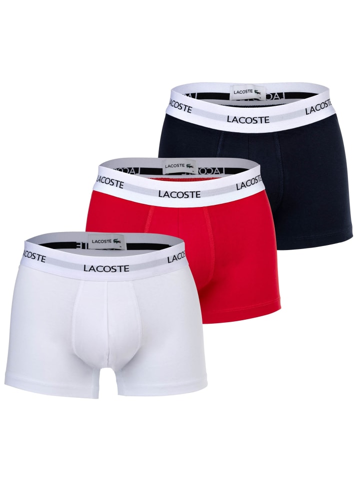Boxershort 3er Pack in Dunkelblau/Weiß/Rot