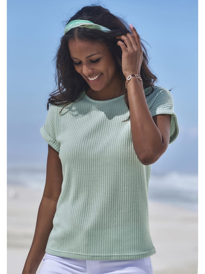 Kurzarmshirt in mint