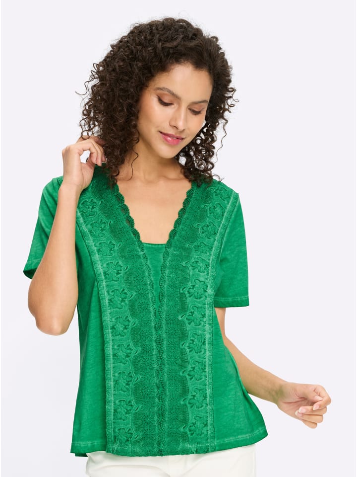 Shirt in grasgrün