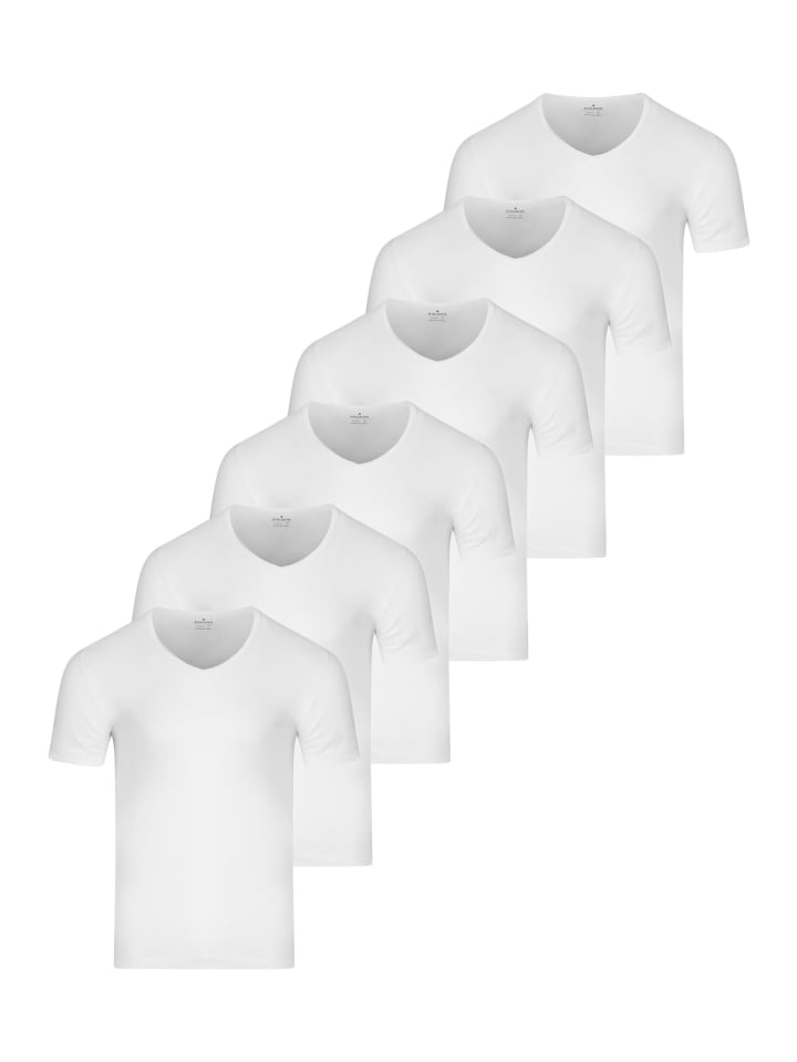 Unterhemd / Shirt Kurzarm Basic in Weiß