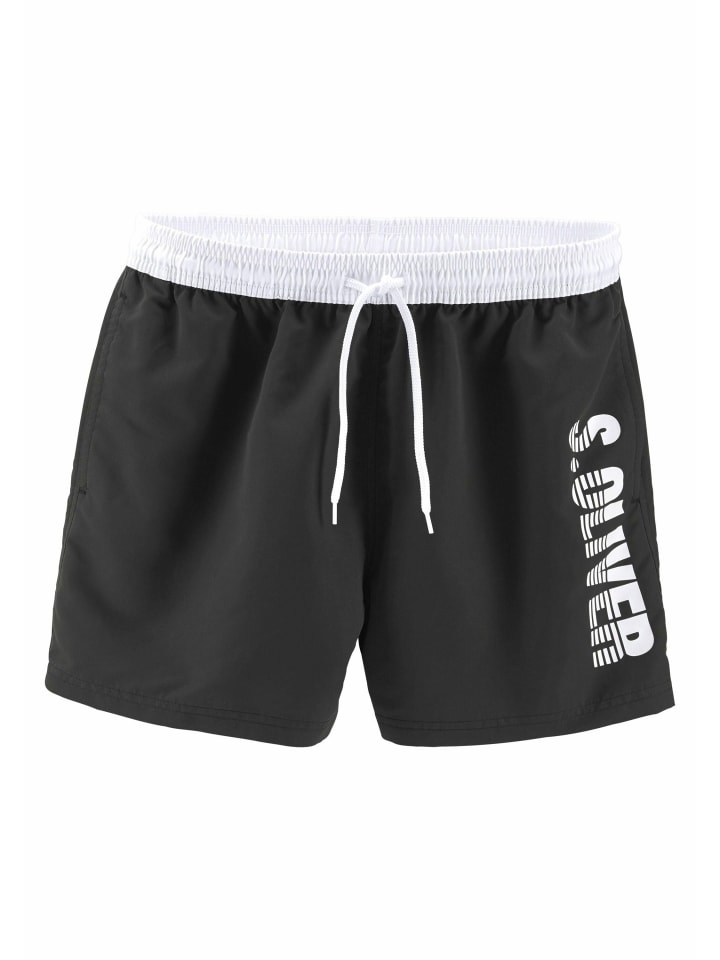 Badeshorts in schwarz (Kurzgröße)