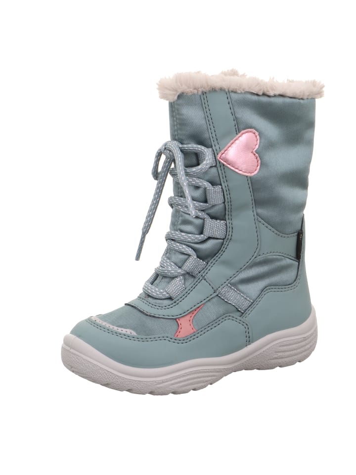 Winterstiefel CRYSTAL in Hellgrün/Rosa