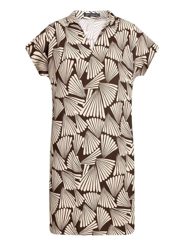 Sommerkleid ohne Arm in Braun/Beige