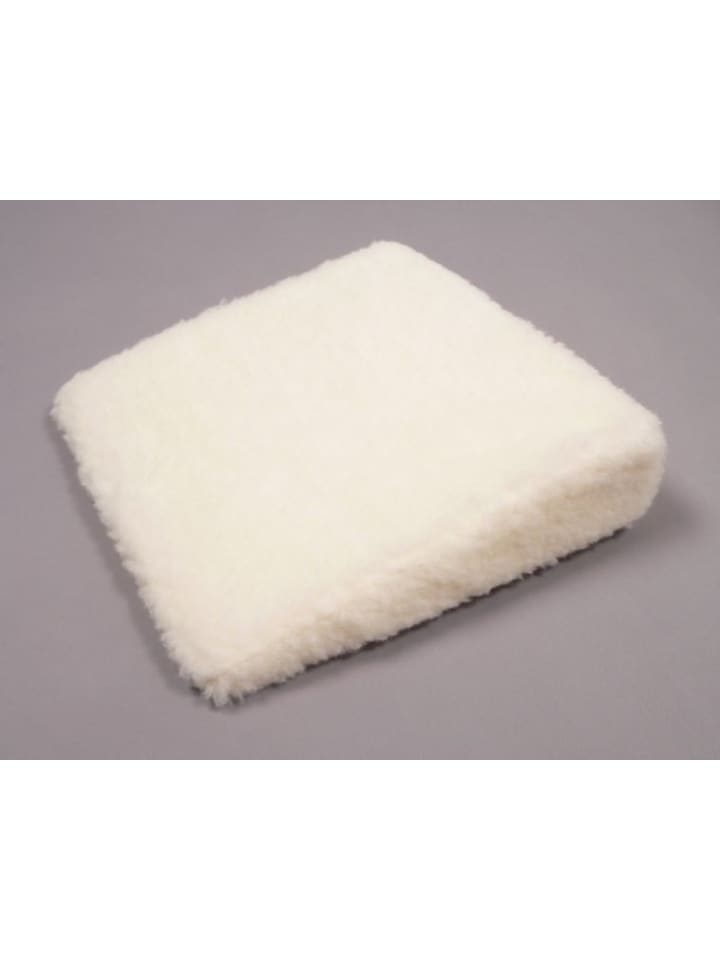 Keilkissen Therapiekeil Wolle 40 x 40 x8/1 cm in ecru