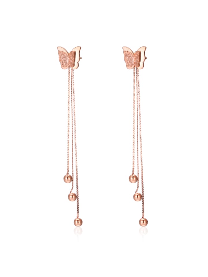Ohrhänger " Farfalle " in rosa