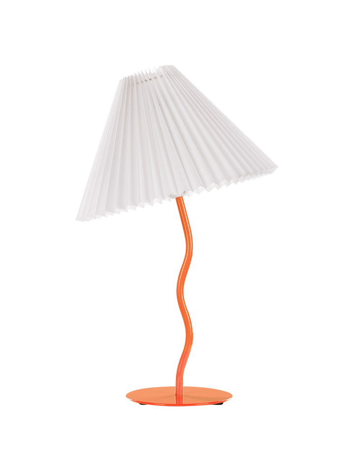 Tischleuchten ALWERO in Orange/Weiß - (W) 30 x (H) 48 x (L) 30 cm