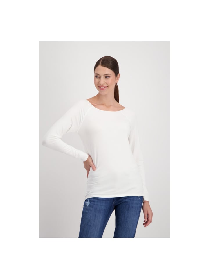 Langarmshirt in off-white