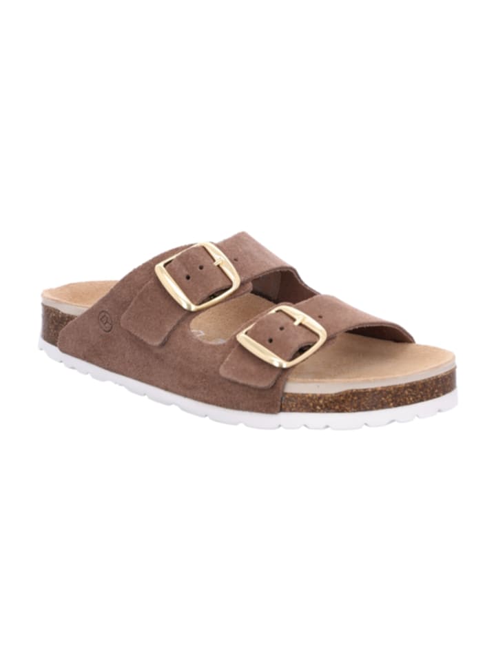 Klassische Pantoletten in Beige
