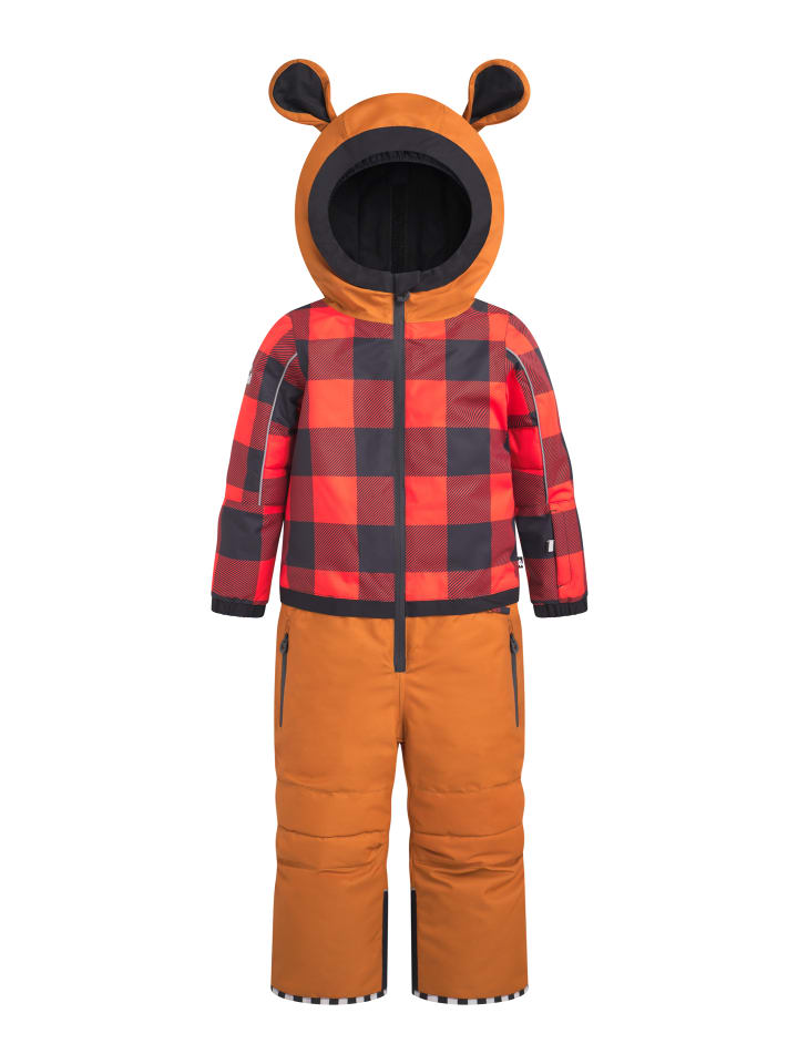Schneeanzug TEDDYDO in leather brown red checkered