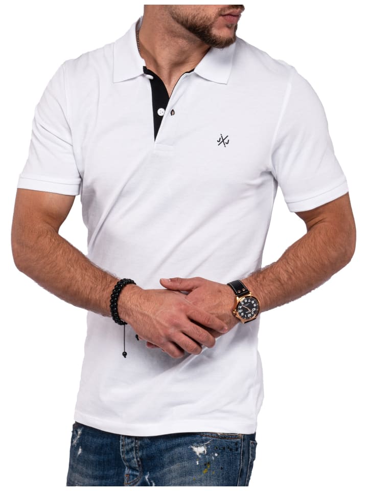Poloshirt - JJINFIPOLO Basic in Weiß