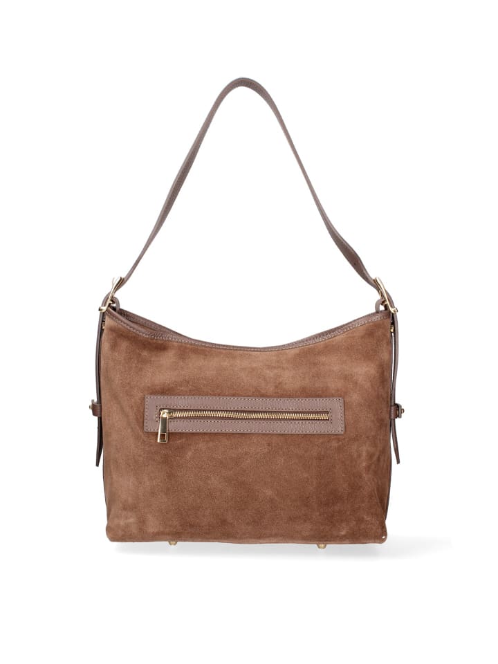 Schultertasche in LIGHT TAUPE