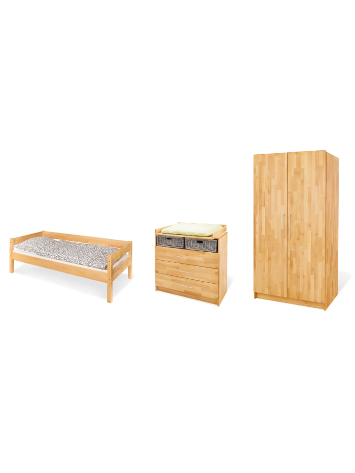 Jugendzimmer-Set Natura breit, 3-tlg.
