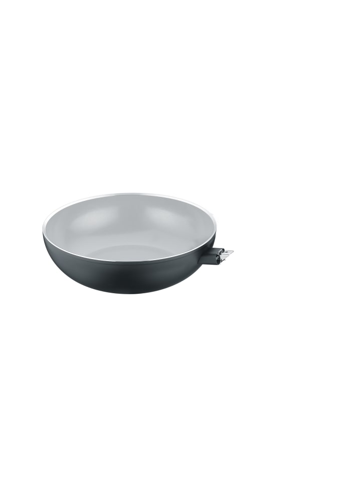 Wokpfanne 28 cm, Aluminium - b.perfect in schwarz
