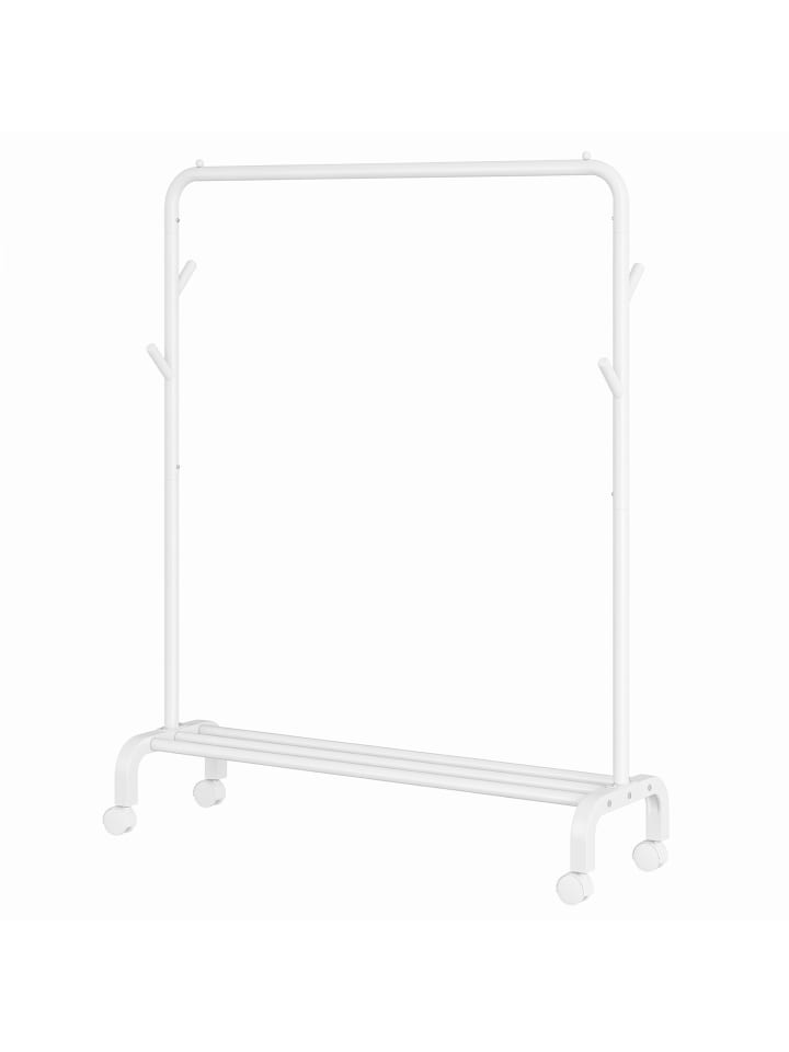Kleiderständer Pataye in Weiß - (B)103.5 x (H)155 x (T)41 cm