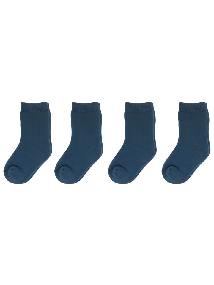 4er Pack Socken Halbplüsch in Dunkelblau