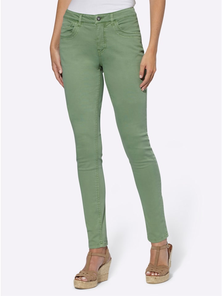 Twill-Hose in eucalyptus