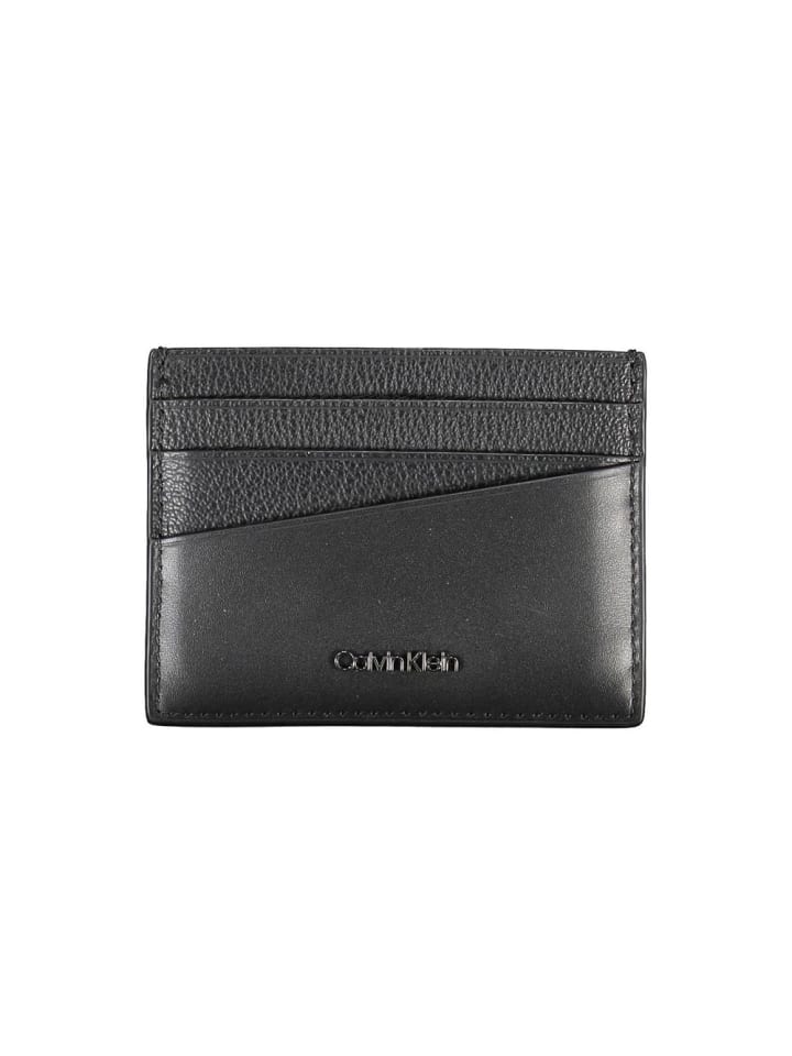 Schwarz Leder Herren Geldbörse Etui