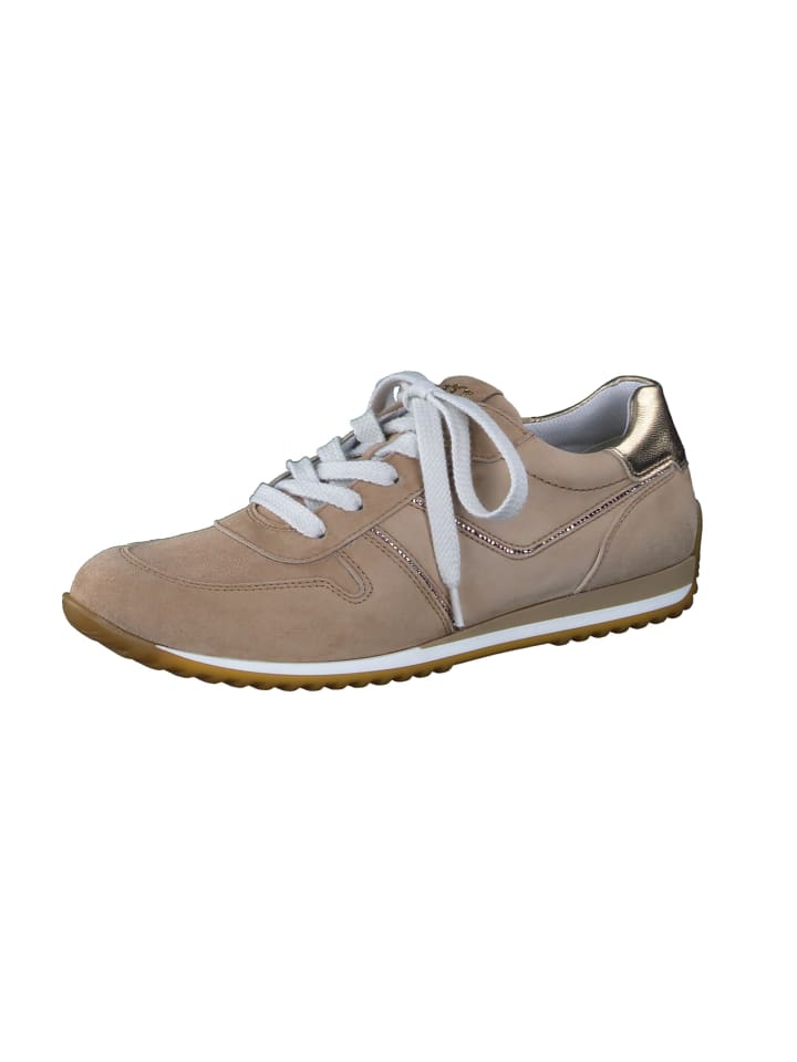Sportliche Schnürschuhe in Beige