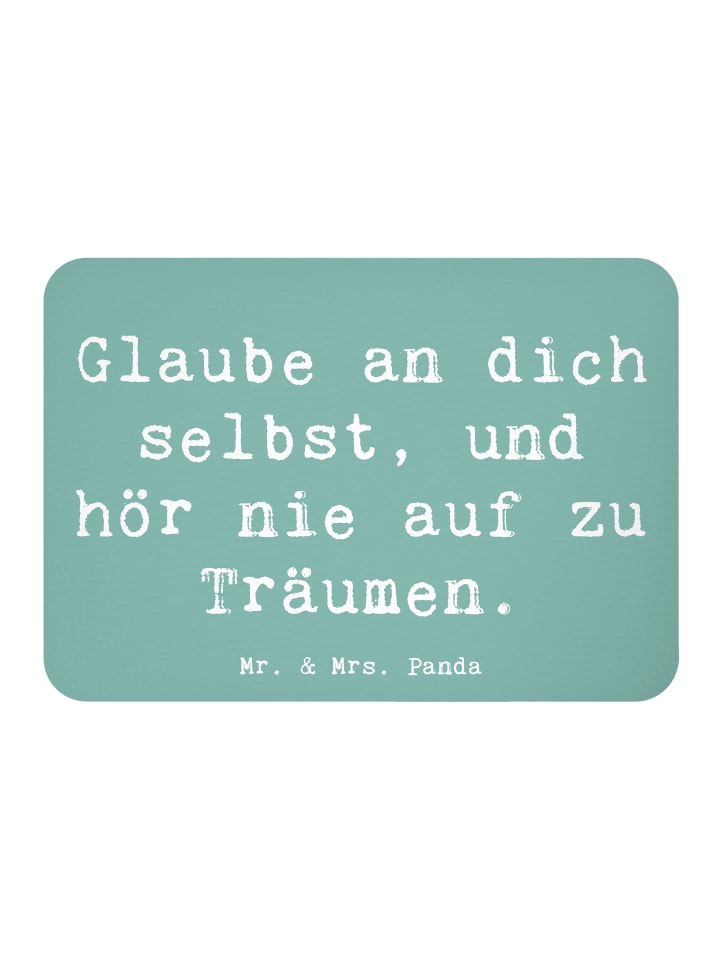 Magnet Spruch Glaube an sich selbst mit Spruch in Meeresbrise