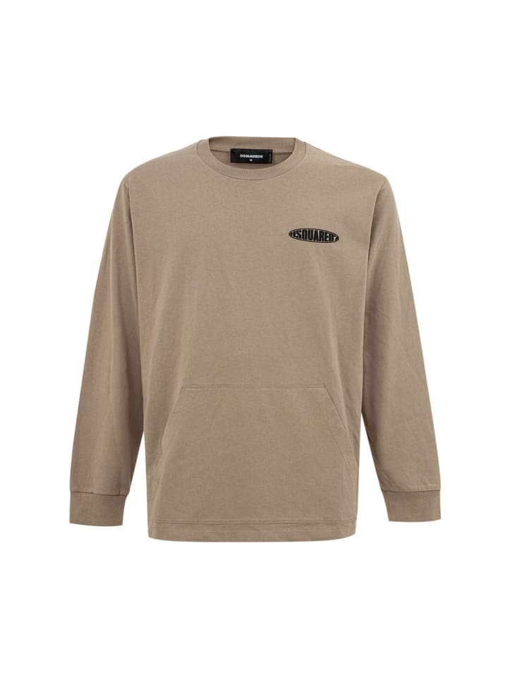 Beige Baumwolle T-Shirt