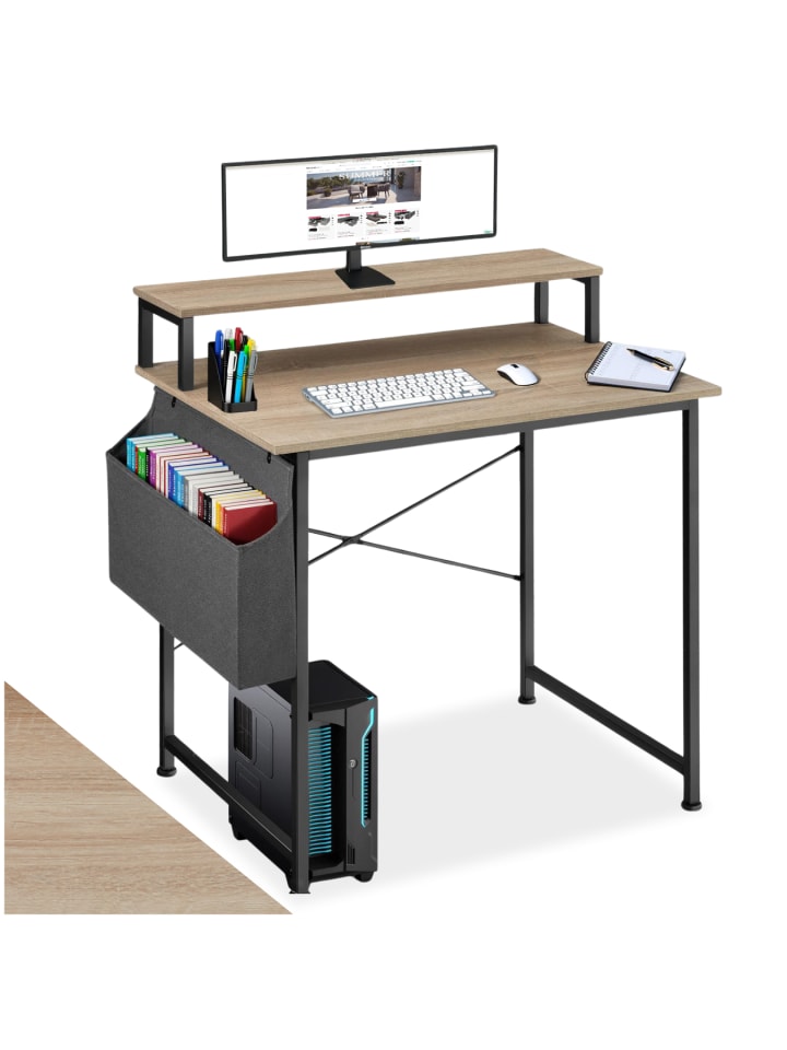 Bürotisch mit höhenverstellbaren Kunststofffüßen, 120 x 60 x 110 cm