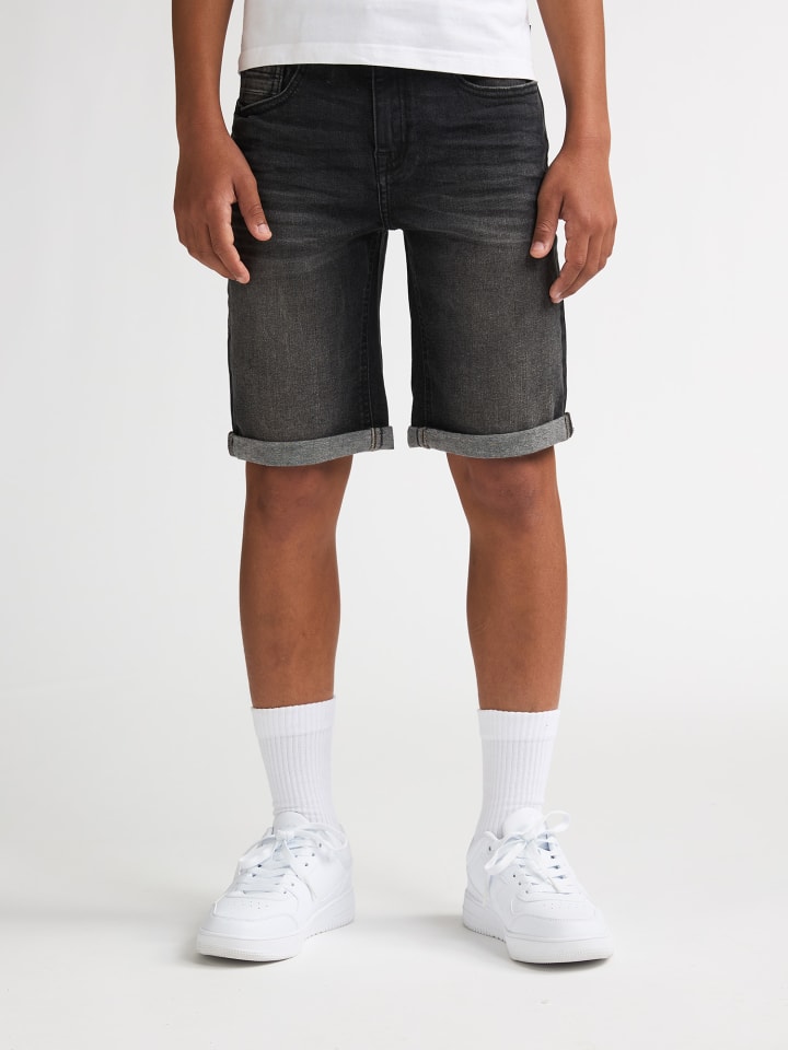 Bullseye Regular Fit Jeansshorts SanFelipe in Schwarz