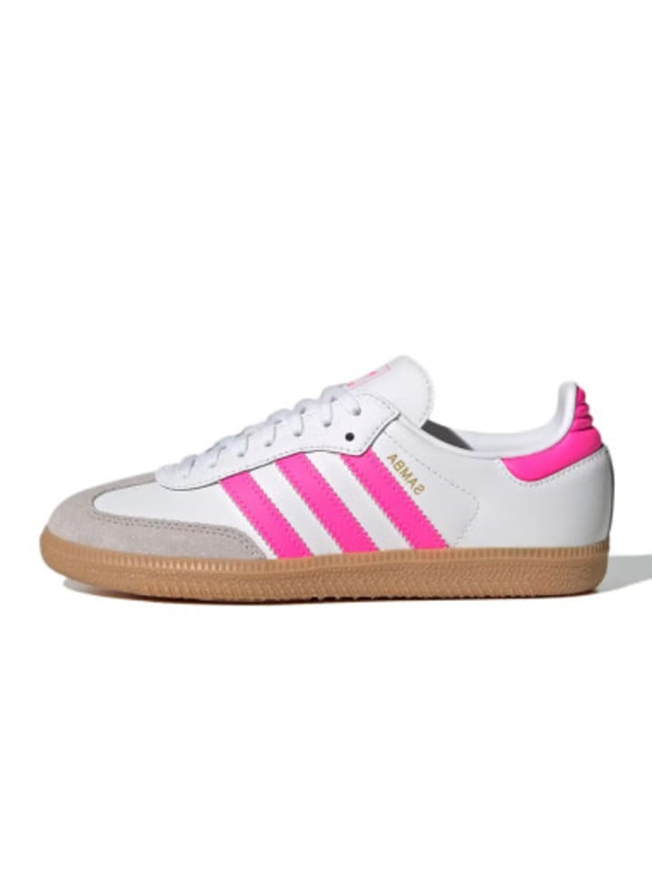 Sneaker Samba in Ftwr White/Lucid Pink/Gum 3