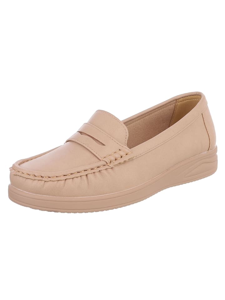 Halbschuh in Hellbraun
