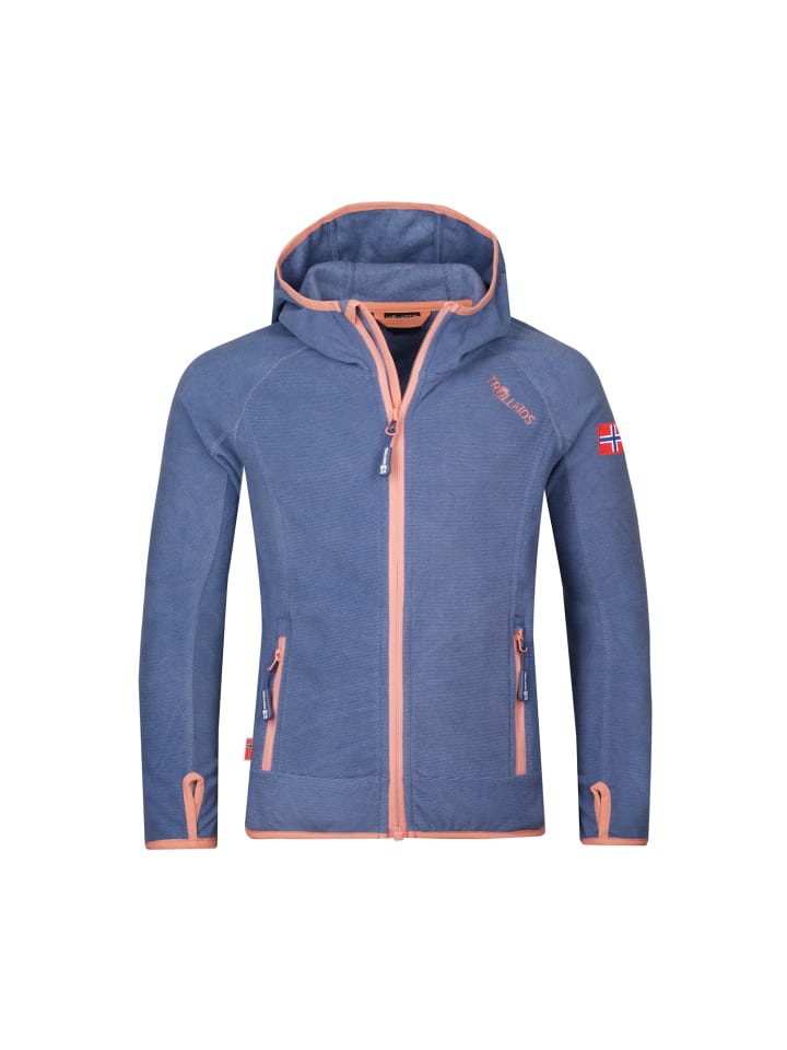 Fleecejacke Sandefjord in lotus blue/dahlia